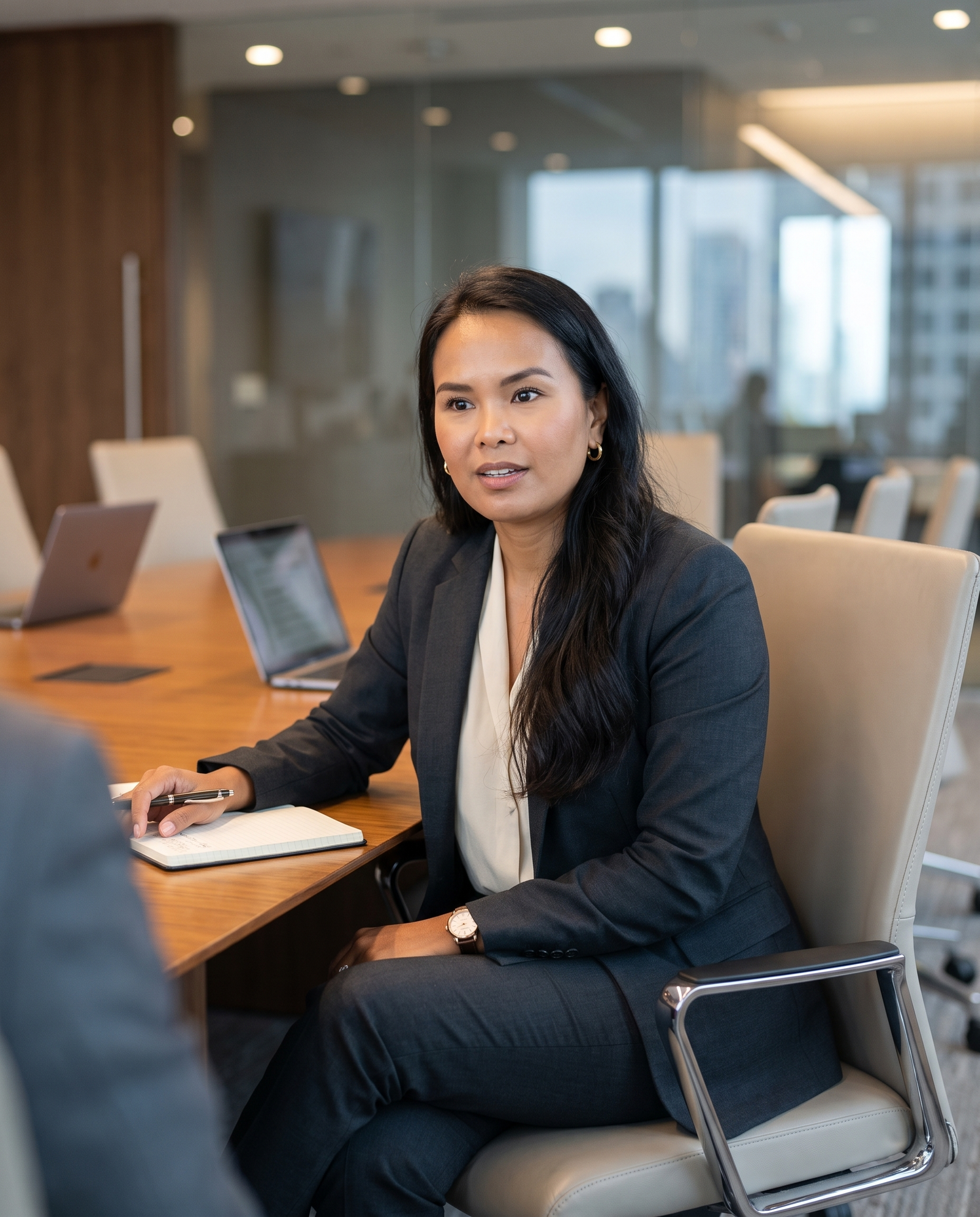 Melissa Bonilla in consultation meeting